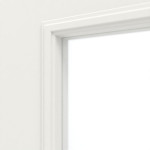Detailansicht des Lichtausschnitts von Georgia 5 LA ClassicLine Duradecor Verkehrsweiß RAL 9016 Doppelflügeltür inkl. Zarge - Hörmann