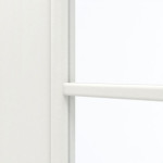 Detailansicht des Lichtausschnitts von GARANT Doppelflügeltür inkl. Zarge Authentic Bianco CPL mit Lichtausschnitt LA-DIN Sprosse SP0