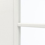 Detailansicht des Lichtausschnitts von GARANT Doppelflügeltür inkl. Zarge Quer Authentic Bianco CPL mit Lichtausschnitt LA-DIN Sprosse SP1