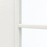 Detailansicht des Lichtausschnitts von GARANT Doppelflügeltür inkl. Zarge Quer Authentic Bianco CPL mit Lichtausschnitt LA-DIN Sprosse SP2