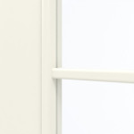 Detailansicht des Lichtausschnitts von GARANT Doppelflügeltür inkl. Zarge 9417-60 Snow White CPL mit Lichtausschnitt LA-DIN Sprosse SP4