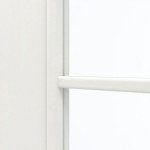 Detailansicht des Lichtausschnitts von GARANT Doppelflügeltür inkl. Zarge Authentic Bianco CPL mit Lichtausschnitt LA-2 Sprosse SP0