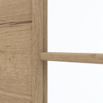 Detailansicht des Lichtausschnitts von GARANT Doppelflügeltür inkl. Zarge Quer Authentic Risseiche CPL mit Lichtausschnitt LA-2 Sprosse SP10