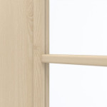 Detailansicht des Lichtausschnitts von GARANT Doppelflügeltür inkl. Zarge Authentic Sand GCK08 mit Lichtausschnitt LA-2 Sprosse SP2