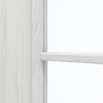 Detailansicht des Lichtausschnitts von GARANT Doppelflügeltür inkl. Zarge Authentic Grigio CPL mit Lichtausschnitt LA-2 Sprosse SP4