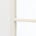Detailansicht des Lichtausschnitts von GARANT Doppelflügeltür inkl. Zarge D354-60 Designer White Resopal mit Lichtausschnitt LA-2 Sprosse SP4