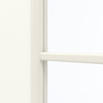 Detailansicht des Lichtausschnitts von GARANT Doppelflügeltür inkl. Zarge U11026SD Kristallweiß GHK08 mit Lichtausschnitt LA-2 Sprosse SP4