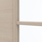 Detailansicht des Lichtausschnitts von GARANT Doppelflügeltür inkl. Zarge Quer Authentic Akazie GCK08 mit Lichtausschnitt LA-3 Sprosse SP0