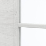 Detailansicht des Lichtausschnitts von GARANT Doppelflügeltür inkl. Zarge Quer Authentic Grigio GCK08 mit Lichtausschnitt LA-3 Sprosse SP0
