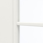 Detailansicht des Lichtausschnitts von GARANT Doppelflügeltür inkl. Zarge Weißlack 9016 CPL mit Lichtausschnitt LA-3 Sprosse SP0