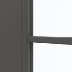 Detailansicht des Lichtausschnitts von GARANT Doppelflügeltür inkl. Zarge 10622-60 Ebony CPL mit Lichtausschnitt LA-3 Sprosse SP4