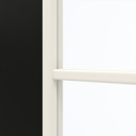 Detailansicht des Lichtausschnitts von GARANT Doppelflügeltür inkl. Zarge 0901-60 Black Resopal mit Lichtausschnitt LA-4 bandseitig Sprosse SP10
