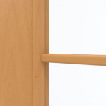 Detailansicht des Lichtausschnitts von GARANT Doppelflügeltür inkl. Zarge Buche Exklusiv GCK08 mit Lichtausschnitt LA-4 bandseitig Sprosse SP10