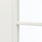 Detailansicht des Lichtausschnitts von GARANT Doppelflügeltür inkl. Zarge Authentic Bianco CPL mit Lichtausschnitt LA-5 bandseitig Sprosse SP10