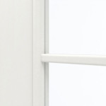 Detailansicht des Lichtausschnitts von GARANT Doppelflügeltür inkl. Zarge Authentic Bianco CPL mit Lichtausschnitt LA-6 Sprosse SP0