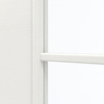 Detailansicht des Lichtausschnitts von GARANT Doppelflügeltür inkl. Zarge Quer Authentic Bianco CPL mit Lichtausschnitt LA-6 Sprosse SP1
