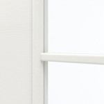 Detailansicht des Lichtausschnitts von GARANT Doppelflügeltür inkl. Zarge Quer Authentic Bianco CPL mit Lichtausschnitt LA-6 Sprosse SP10