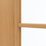 Detailansicht des Lichtausschnitts von GARANT Doppelflügeltür inkl. Zarge Eiche Premium CPL mit Lichtausschnitt LA-6 Sprosse SP10