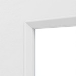 Detailansicht des Lichtausschnitts von Typ 43-LA Uni Grau Lamikor Doppelflügeltür inkl. Zarge - Kilsgaard