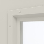 Detailansicht des Lichtausschnitts von Außentür-Set Stahl Mehrzwecktür STU/STS MZ-1 mit LA-B2 inkl. Blockzarge 62/55 - Hörmann