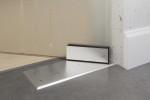 Bodentürschließer von Vertigo Motiv klar Glaspendeltür mit Oberlicht DORMA Mundus BTS Variante 7 - Erkelenz