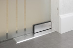 Bodentürschließer von Vertigo Motiv klar Glaspendeltür mit festem Seitenteil und Oberlicht DORMA Mundus BTS Variante 8 - Erkelenz