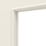 Detailansicht des Lichtausschnitts von Weiß ähnlich RAL 9010 LA 24 schlossseitig Basic Lack Innentür - Huga