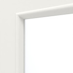 Detailansicht des Lichtausschnitts von HUGA Innentür Piano 1 Weißlack Classic mit Lichtausschnitt LA Sprosse 2/3