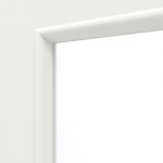 Detailansicht des Lichtausschnitts von HUGA Innentür Piano 2 Weißlack Classic mit Lichtausschnitt LA 2 Sprosse 2/3