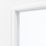 Detailansicht des Lichtausschnitts von Esche Weiß ES 242 LA-100 PortaLit Zimmertür - Westag