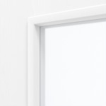 Detailansicht des Lichtausschnitts von Esche Weiß ES 242 LA-DIN PortaLit Zimmertür - Westag