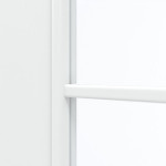 Detailansicht des Lichtausschnitts von GARANT Zimmertür Dekor Weiß Folie mit Lichtausschnitt LA 3 Sprosse SP4