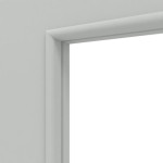 Detailansicht des Lichtausschnitts von Groove 78 LA 24 bandseitig ProLine Lack Grau RAL 7035 Innentür - Hörmann