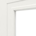 Detailansicht des Lichtausschnitts von Lacuna 3 LA Classic Weißlack Innentür - Huga