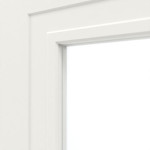 Detailansicht des Lichtausschnitts von Lacuna 8 LA Classic Weißlack Innentür - Huga