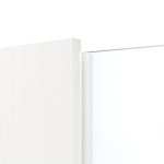 Detailansicht des Lichtausschnitts von Smart 1 Bandseite Basic Durat Pino Weiß Innentür - Huga