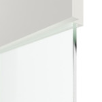 Detailansicht des Lichtausschnitts von HUGA Innentür Smart 1 Weißlack Concept mit Lichtausschnitt quer