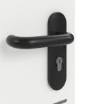 Detailansicht der Oberfläche von GARANT Rauchschutztür Aura 832 Matt Weißlack 9016 G-TEC