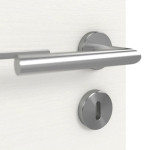 Detailansicht der Oberfläche von GARANT Schallschutztür Corona 731 Quer Authentic Bianco CePaL