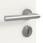 Detailansicht der Oberfläche von GARANT Schallschutztür Corona 732 Quer Authentic Bianco CePaL