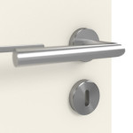 Detailansicht der Oberfläche von GARANT Schallschutztür Corona 831 Weißlack 9010 CePaL