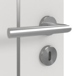 Detailansicht der Oberfläche von GARANT Schallschutztür Corona 851 Silver Grey CePaL