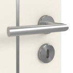 Detailansicht der Oberfläche von GARANT Schallschutztür Corona 851 Weißlack 9010 CePaL