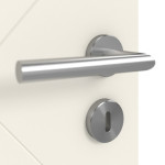 Detailansicht der Oberfläche von GARANT Schallschutztür Riva RI3 Weißlack 