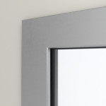 Detailansicht des Lichtausschnitts von Innentür-Set Stahl mit Feuerschutzfunktion T90-1 FSA-62 mit Rechteckverglasung Ausschnitt 3 inkl. Umfassungszarge - Teckentrup