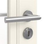 Detailbild Oberfläche RAL 9010 von Doppelflügeltür Stil Premium 40 LA 01