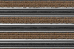 Detailaufnahme von Top-Ansicht von Aluprofilmatte KLASSIK Rips T11PP kokos / Minibürste MB01 schwarz - Entrada