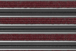 Detailaufnahme von Top-Ansicht von Aluprofilmatte KLASSIK Rips T09PP rot / Minibürste MB01 schwarz - Entrada