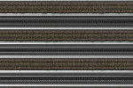 Detailaufnahme von Top-Ansicht von Aluprofilmatte KLASSIK Rips T12PP sand / Minibürste MB01 schwarz - Entrada