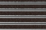 Detailaufnahme von Top-Ansicht von Aluprofilmatte ROBUST Rips T08PP braun - Entrada